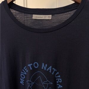Icebreaker Dark Blue Wool T-Shirt